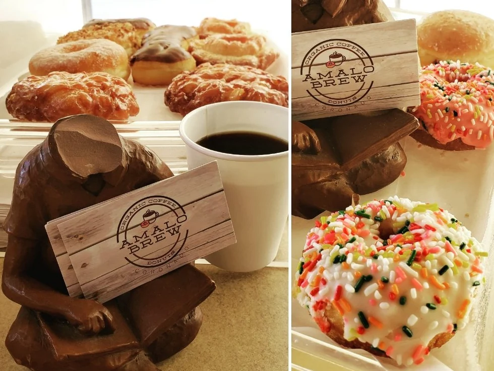 Amalo Brew Coffee Coronado Donuts